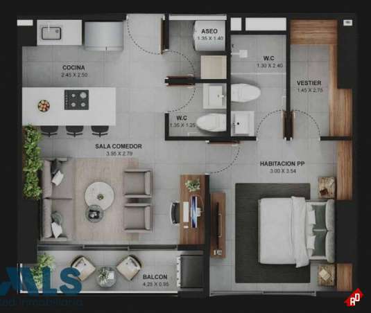 Apartamento para Venta en V. San José. Municipio Sabaneta - $485.000.000 - 246054