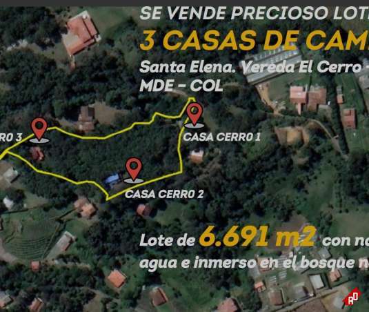 Casa para Venta en Rural. Municipio Santa Elena - $1.780.000.000 - 246611