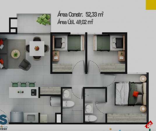 Apartamento para Venta en Campo Alegre. Municipio El Carmen - $190.000.000 - 247505