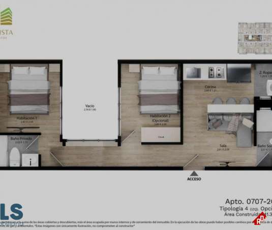 Apartamento para Venta en Las Vegas . Municipio Sabaneta - $210.000.000 - 250685